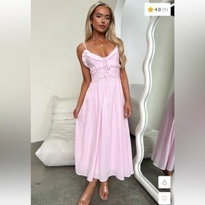 Elegant Pink Maxi Dress